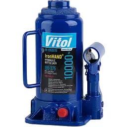 Домкрат гідравлічний телескоп Iron Hand 10т 195-375 мм 5.9 кг (IH-195357D)