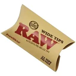 Фільтри для самокруток Raw Wide Pre-Rolled 8x18 мм 21 шт.