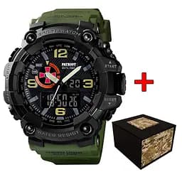 Годинник наручний Patriot 002AGSU ЗСУ Зелені + Коробка