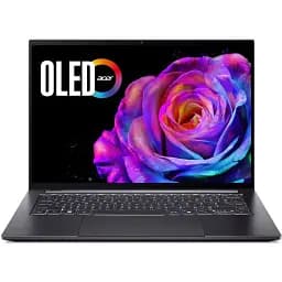 Ноутбук Acer Swift X 14 SFX14-73G 14.5" 2.8K OLED Intel U7-255H 32GB F1TB NVD5060-8 Win11 сірий