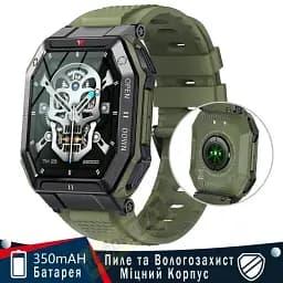 Смарт-годинник Sport K55 сенсорний green (16071) - мініатюра 4