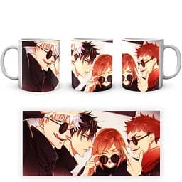 Кухоль GeekLand Jujutsu Kaisen Магічна Битва Ітадорі Нобара Мегумі Годжо JK.02.32 330 мл білий - мініатюра 3