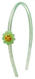Обруч для волосся Titania Соняшник, пластмасовий, зелений, 1 шт. (8505 KIDS)