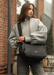 Женская сумка Sambag Dart черная 32 х 25 х 13 см (90321064)