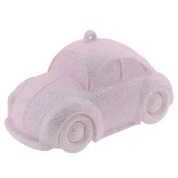 Елочная игрушка MIS LT Машинка 11,5х6,5х6 см розовый