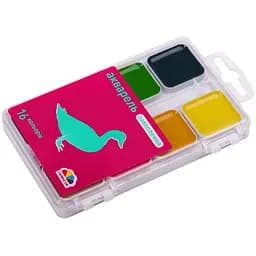 Набір медової акварелі Гамма Захоплення 16 кольорів без пензлика пластик