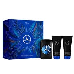 Набор Mercedes-Benz Mercedes-Benz Man 100 мл туалетная вода, 100 мл Бальзам после бритья, 100 мл гель для душа