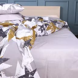 Простынь MirSon Ranforce Elite 17-0708 Smoky Starlight 110х160 см светло-серая (2200010618129)