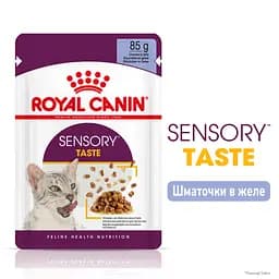 Вологий корм для дорослих котів Royal Canin Taste Jelly шматочки в желе 1.02 (12 шт. х 85 г) - мініатюра 2