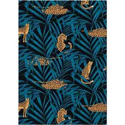 Книга записная Axent Leopard A4 в клеточку 96 листов темно-синяя (8422-556-A)