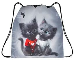 Мешок для сменной обуви для девочки c Котиком School Standard MSS-49