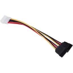 Кабель питания TCOM Sata 4P 2 x Sata переходник адаптер из молекса 0.2 м