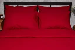 Комплект постільної білизни Moon&Star Бязь Gold Люкс Cherry Red сімейний 160х220х2 наволочки 4х50х70 - мініатюра 3