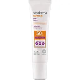 Сонцезахисний бальзам для губ Sesderma Repaskin Lip Balm SPF50, 15 мл