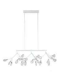Люстра LED Levistella 918LP264-27 WH+CL, 27 плафонов, G4, білий метал + скло, сучасний стиль для дому