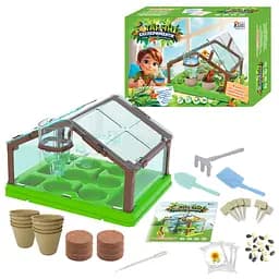 Игра Ботанические эксперименты теплица, почва, семена, инструменты