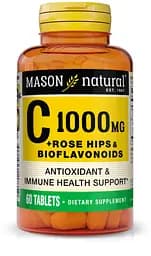 Вітаміни та мінерали Mason Natural Vitamin C Plus Rose Hips and Bioflavonoids Complex 1000 mg, 60 таблеток