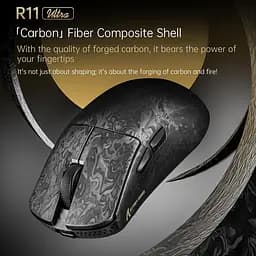 Бездротова миша ATTACK SHARK R11 ULTRA 42000 DPI, PAW3950 MAX, Carbon Fiber, 8K,Чорна - мініатюра 3