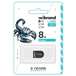 Flash Wibrand USB 2.0 Scorpio 8Gb Black - мініатюра 2