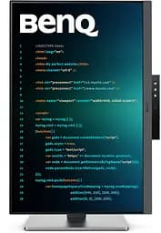 Монітор TFT 24.1" BenQ RD240Q, WQXGA, 16:10, USB-C, HDMI, DP, HAS, Pivot, колонки, темно-сірий (9H.LLXLA.TBE) - мініатюра 8