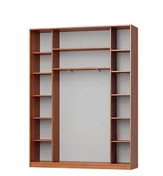 Шафа-купе тридверна MebelStar Комбо AL 3 Дзеркала 190x45x240 см Аляска білий (MBS-1702) - мініатюра 2
