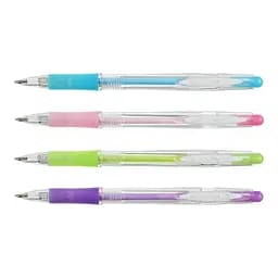 Ручка кулькова автоматична Buromax Crystal Pastel синя 0.7 мм упаковка 40 шт. (BM.8210)