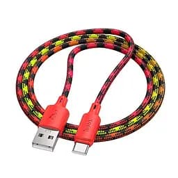 Кабель Hoco Type-C Meridian charging data cable X116 1 м 3A - мініатюра 3