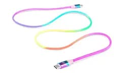 Кабель REAL-EL Premium USB Type-C - USB Type-C (M/M), 1 м, Rainbow (EL123500053) - мініатюра 6
