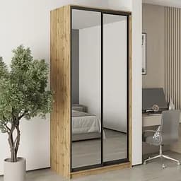 Шкаф-купе двухдверный MebelStar Стандарт BG 2 Зеркала 110x60x240 см Дуб тахо (MBS-10427)