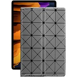 Чохол StatusCASE з екошкіри для планшету Samsung Galaxy Tab S7 Plus Сірий ромб