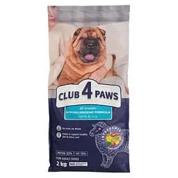 Сухий корм для собак Club 4 Paws ягня-рис, 2 кг