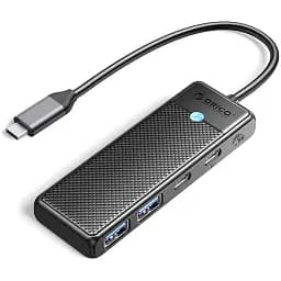 USB-хаб Orico PAPW2AC-C3-015-BK-EP USB Type-C 4-в-1 (CA914210)