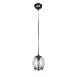 Подвесной светильник Levistella 756PR0231F-1 BK+BL, E27, 40W, Черный+голубой