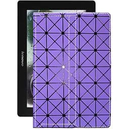 Чехол StatusCASE из экокожи для планшета Lenovo Idea Pad S6000h Фиолетовый ромб