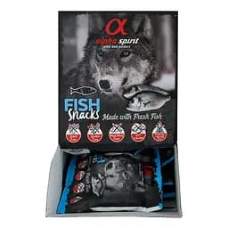 Напіввологі ласощі для собак Alpha Spirit Snacks Fish, кубики з риби, 50 г - мініатюра 3