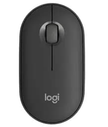 Миша бездротова Logitech Pebble Mouse 2 M350s, Tonal Graphite, Bluetooth / USB Logi Bolt, 400-4000 dpi, 3 кнопки, 1xAA, *Logi Bolt у комплекті не йде (910-007015)