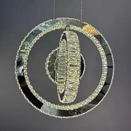 Люстра кільця Linisoln 7960-50*40*30 метал, кришталь, LED, 70 Вт, висота 120 см, ширина 50*40*30 см - мініатюра 2