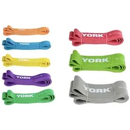 Резинка для фітнесу York 35-75кг - 2080x85x4,5 мм, сірий - мініатюра 9