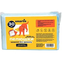 Пелюшки для тварин Smartis щоденні 45х60 см 30 шт.
