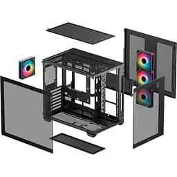 Корпус Deepcool CG530 4F Tempered Glass Black (R-CG530-BKADA4-G-1) Без БП - мініатюра 8