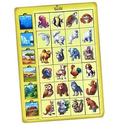 Деревянный детский сортер "Ассоциации животные" Ubumblebees (ПСД300) PSD300