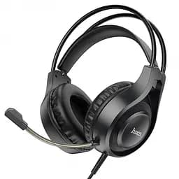 Игровые наушники с микрофоном Hoco W106 Tiger Gaming Headset проводные, с оголовьем Черные