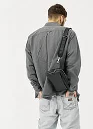 Чоловіча сумка бананка Sambag HARVI чорна 24 × 16 × 6 см (88213101m) - мініатюра 8