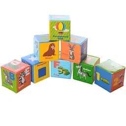 Детский набор кубиков для купания Limo Toy M 5466 RU слова, алфавит, цифры, 8 штук