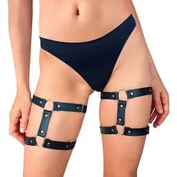Гартери на ногу із натуральної шкіри Art of Sex - Kristina Leg Garters (2 шт.)