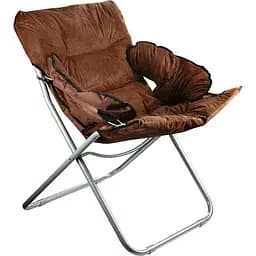 Крісло розкладне з підлокітниками Yiwu коричневе 