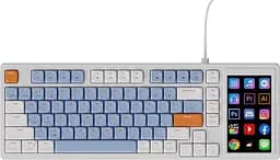 Клавіатура Ajazz AKP815 Red Switch RGB with 4.95" LCD Touch Screen White Blue Orange (AKP815-R-WBO)