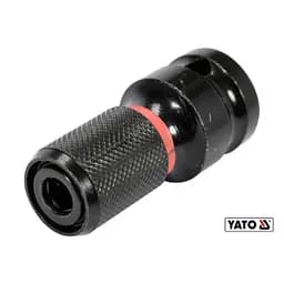 Переходник ударный с 1/2 на HEX-1/4 Yato, L=50 мм (YT-04691)