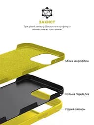 Силиконовый чехол для Apple iPhone 16 Pro, ICON2 Case, желтый, противоударный, панель, защита всего корпуса, матовая поверхность Soft Touch, выступает над дисплеем, совместим с защитными стеклами и пленками, с микрофиброй, ArmorStandart (ARM81305) - мініатюра 6