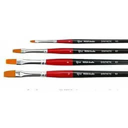 Пензель синтетика плоска 101 № 3 коротка ручка Rosa Studio